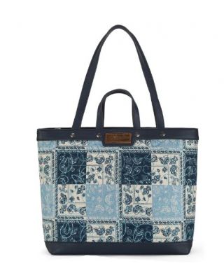 WG138-2002 JN Wrangler Paisley Pattern Dual Sided Print Tote