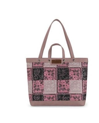 WG138-2002 PK Wrangler Paisley Pattern Dual Sided Print Tote