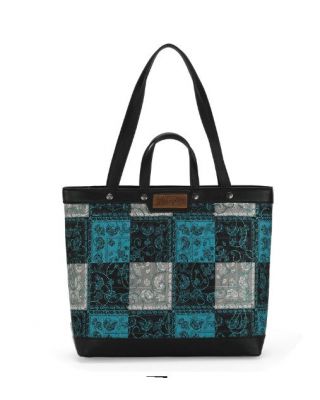 WG138-2002 TQ Wrangler Paisley Pattern Dual Sided Print Tote