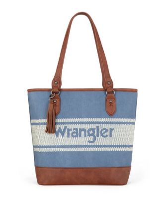 WG171G-2002 JN Wrangler Logo Waxed Canvas Tote