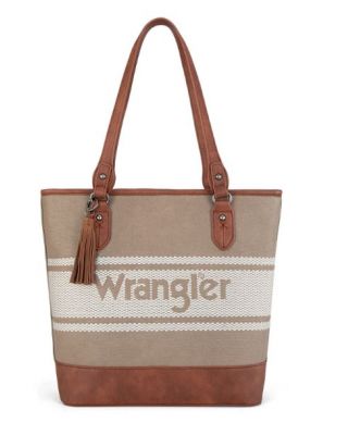 WG171G-2002 KH Wrangler Logo Waxed Canvas Tote