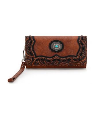 TR192-W002 BR Trinity Ranch Concho Collection Wallet