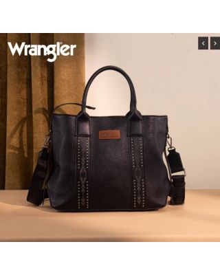 WG199-1824 BK Wrangler Carry-All Aztec Expandable Tote/Crossbody
