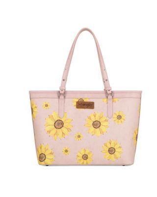 WG204-2002PIK Wrangler Sunflower Print Tote Bag