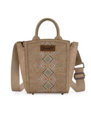 WG211-8014 TN Wrangler Aztec Embroidered Floral Embossed Tote