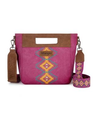 WG220-9360 HPK Wrangler Aztec Embroidered Top Handle Tote/Crossbody