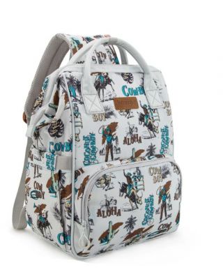 WG2204-91102BG Wrangler Aztec Printed Callie Backpack/Diaper Bag