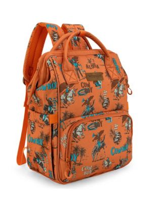 WG2204-91102BR Wrangler Aztec Printed Callie Backpack/Diaper Bag