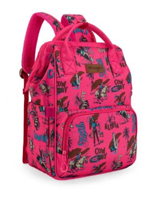 WG2204-91102DPK Wrangler Aztec Printed Callie Backpack/Diaper Bag