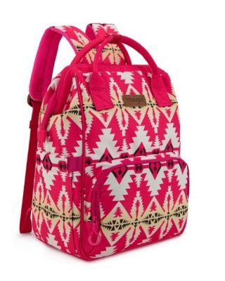 WG2204-91102HPK Wrangler Aztec Printed Callie Backpack/Diaper Bag