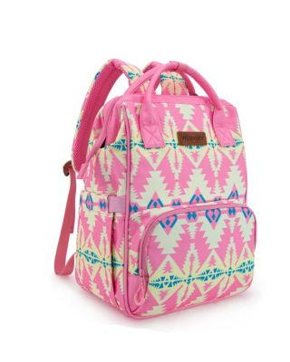 WG2204-91102PK Wrangler Aztec Printed Callie Backpack/Diaper Bag