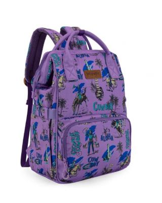 WG2204-91102PP Wrangler Aztec Printed Callie Backpack/Diaper Bag