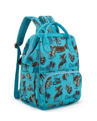 WG2204-91102TQ Wrangler Aztec Printed Callie Backpack/Diaper Bag