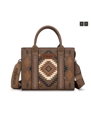 WG2206-8120S KH Wrangler Aztec Pattern Print -Tote/Crossbody