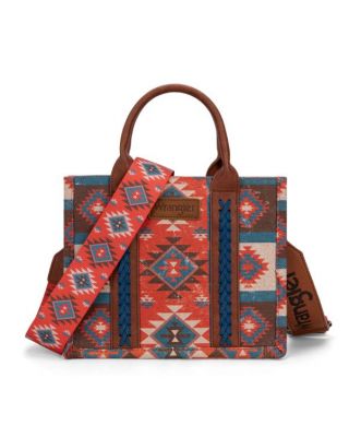WG2209-8120S BD Wrangler Aztec Pattern Dual Sided Print -Tote/Crossbody