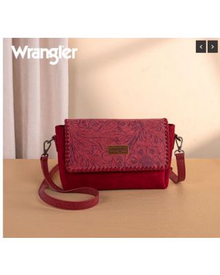 WG277-236BD Wrangler Vintage Floral Printed Crossbody Bag with Small Pouch