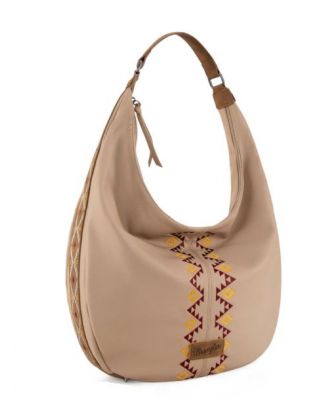 WG233-3027 TN Wrangler Aztec Embroidered Large Hobo Bag