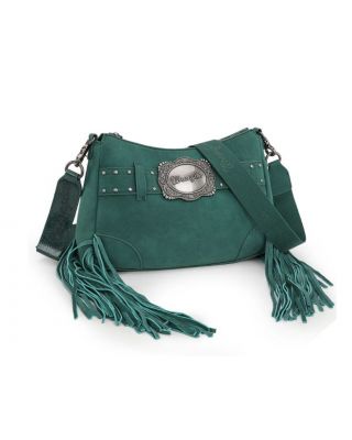 WG241-2022 TQ Wrangler Fringe Buckle Hobo Bag/Crossbody Bag