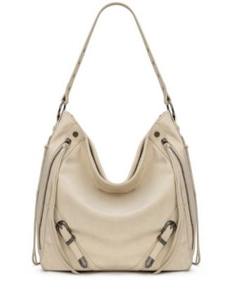 WG245-918 BG Wrangler Buckle Hobo/Crossbody Bag