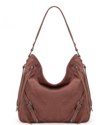 WG245-918 DPK Wrangler Buckle Hobo/Crossbody Bag