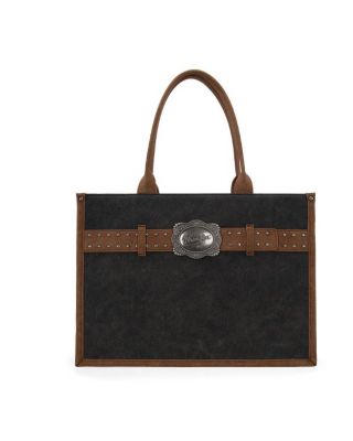 WG250G-8119 BK Wrangler Buckle Concealed Carry Large Tote