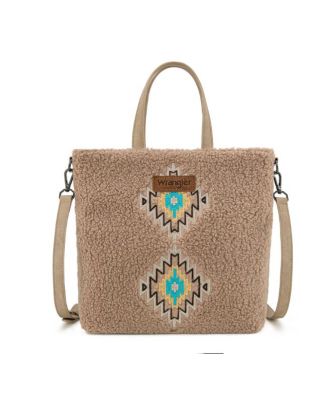 WG263-2002TN Wrangler Sherpa Aztec Sherpa Tote/Crossbody