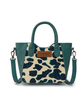 WG264-8015DTQ Wrangler Cow Print Mini Tote/Crossbody