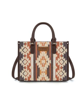 WG275-8120 CF Wrangler Sherpa Aztec Canvas Tote/Crossbody