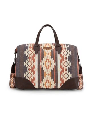 WG275-5110 CF Wrangler Sherpa Aztec Canvas Duffle Bag