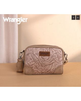 WG277-1833KH Wrangler Vintage Floral Printed Small Crossbody Bag 