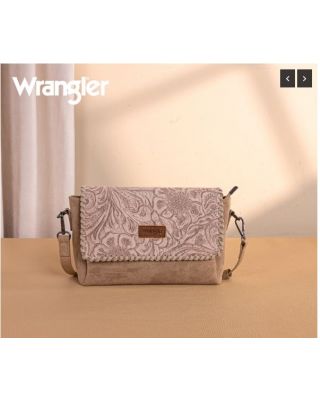 WG277-236KH Wrangler Vintage Floral Printed Crossbody Bag with Small Pouch