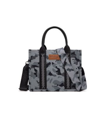 WG286-8120SBK Wrangler Camo Print Concealed Carry Tote/Crossbody
