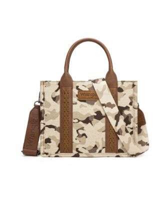 WG286-8120SBR Wrangler Camo Print Concealed Carry Tote/Crossbody