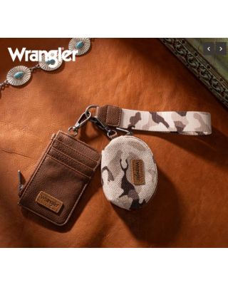 WG286-W0051BRWrangler Camo Print Dual Pouch Wristle