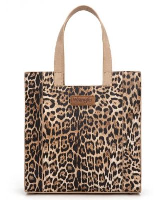 WG296-8900TN Wrangler Leopard Print Tote Bag