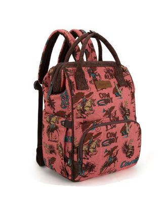 WG60-9110 HPK Wrangler Vintage Retro Cowboy Cool Print Backpack