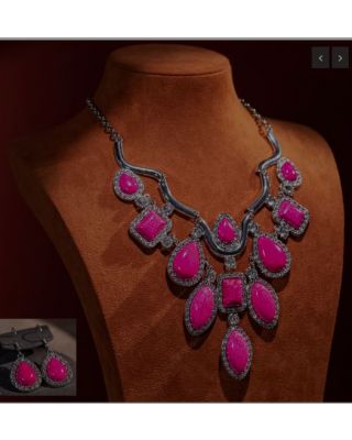 WJ-1001 FU Rustic Couture Jewelry Sets Bohemian Pendant Necklace Earrings