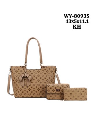 WY-8093 KH FASHION HANDBAG 3PC SETS