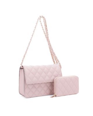 XB20141 BLS QUILT CROSBODY BAG WITH WALLET