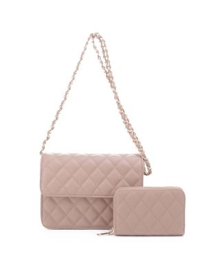 XB20141 TP QUILT CROSBODY BAG WITH WALLET