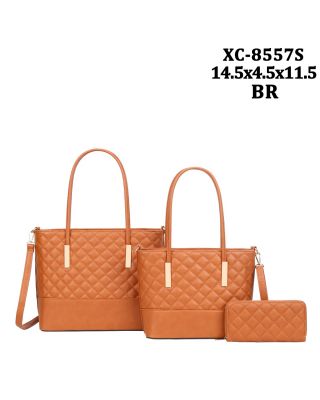 XC-8557S BR QUILT BAG 3PC SETS