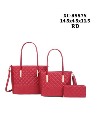 XC-8557S RD QUILT BAG 3PC SETS