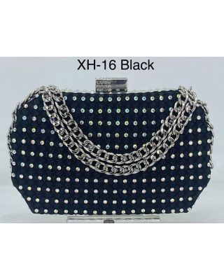 XH-16 BK CLUCH EVENING BAG