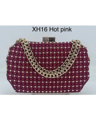 XH-16 H PK CLUCH EVENING BAG
