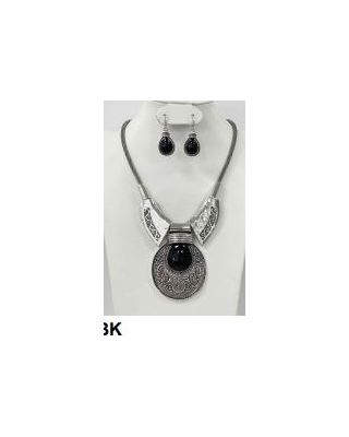 YNE4101 BK NECKLACE SET