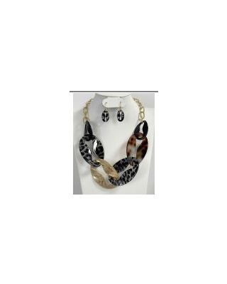 YNE4108 BK NECKLACE SET