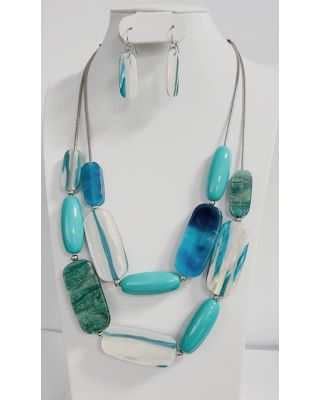 YNE4774  STL NECKLACE SET