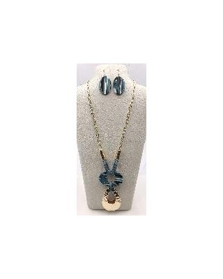 YNE4817G TQ NECKLACE SET
