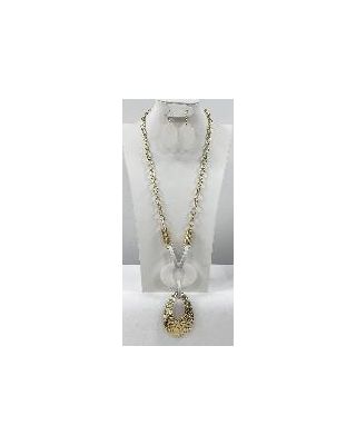 YNE4817G WT NECKLACE SET