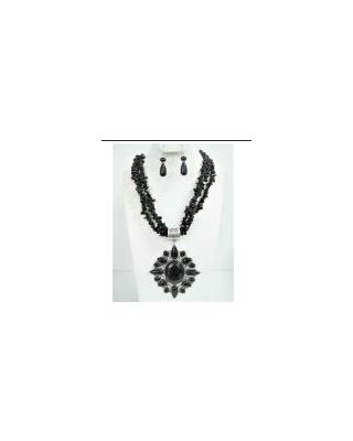 YNE4857 BK NECKLACE SET